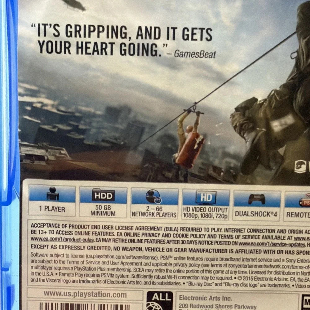 Battlefield Hardline (Sony PlayStation 4, 2015)